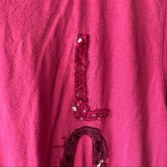 American Eagle Y2K LOVE Applique Fitted Tee - Picture 2 of 5